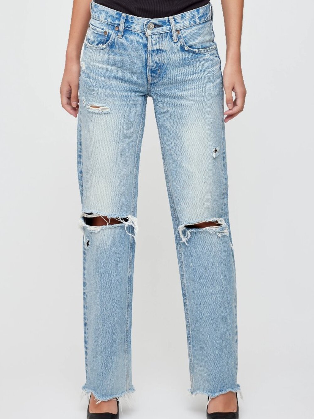 Moussy Vintage Jeans, Straight Low Odessa Size 27